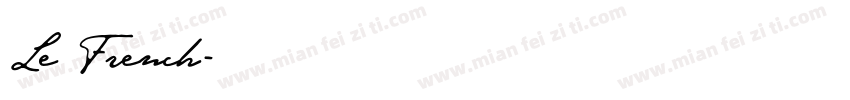 Le French字体转换
